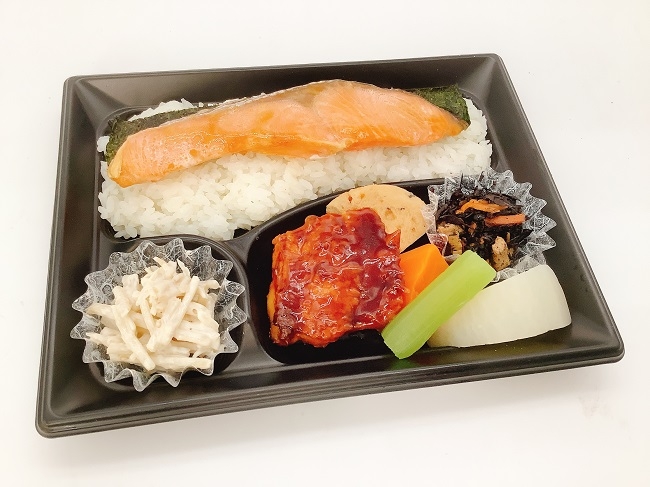 銀鮭弁当